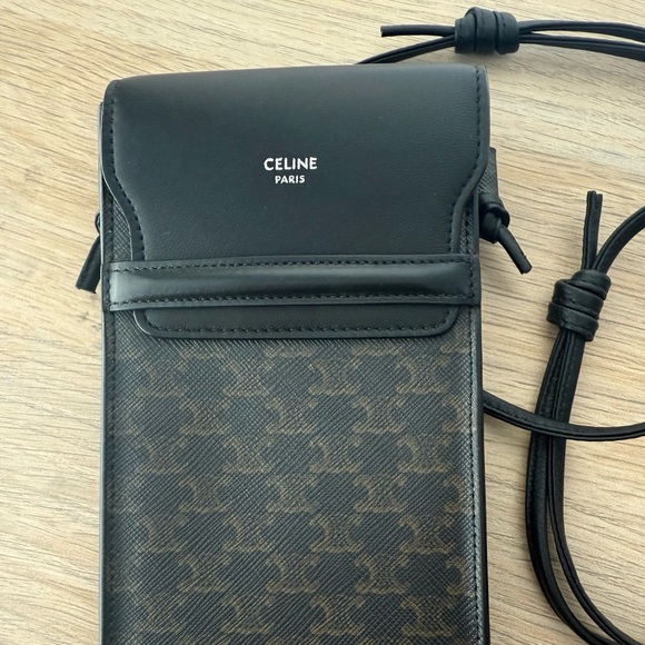 CELINE Phone Pouch with Strap NEW - Picture 3 of 6